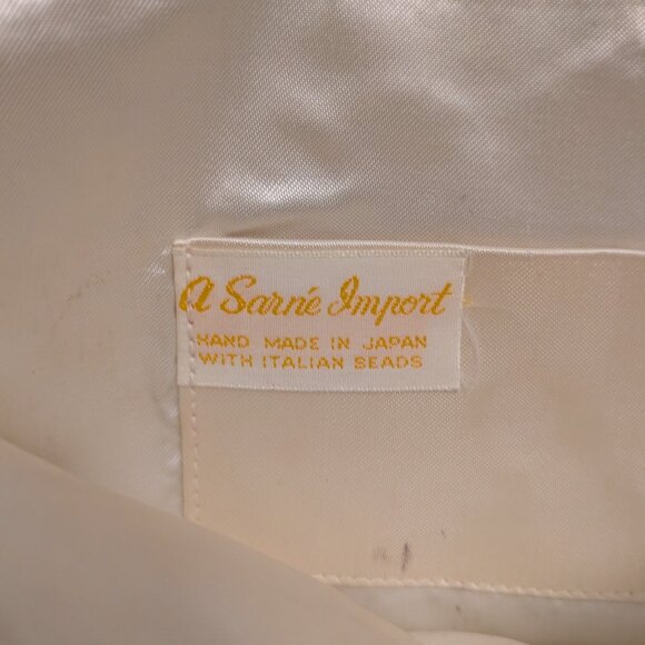 Vintage Sarne white beaded clutch - Picture 7 of 10